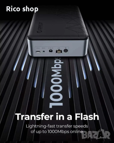 ORICO Персонално облачно съхранение, мрежово свързано съхранение, 3.5-инчов корпус за твърд диск, снимка 9 - Друга електроника - 54132000