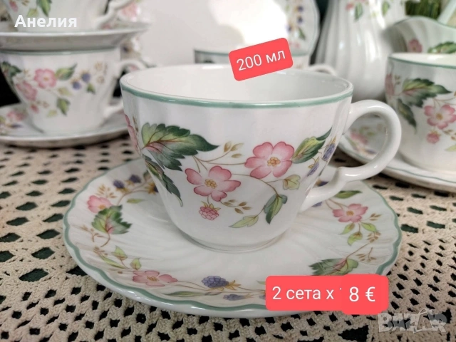 Англия Victorian Rose", снимка 5 - Чинии - 54576684