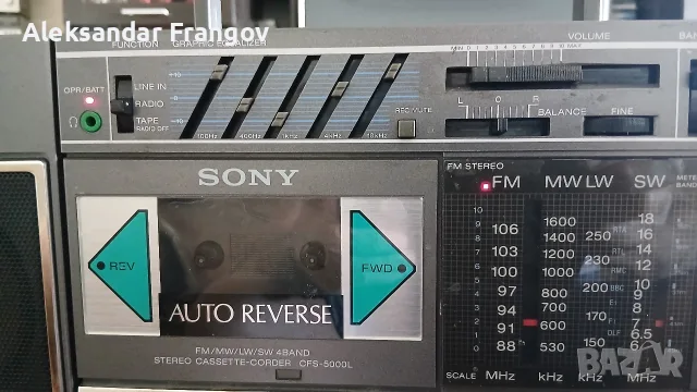 SONY CFS - 5000 L Made in Japan , снимка 2 - Радиокасетофони, транзистори - 55448409