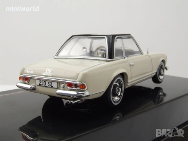 Mercedes 230 SL W113 Pagode Hardtop 1964 - мащаб 1:43 на IXO моделът е нов в PVC дисплей-кейс, снимка 2 - Колекции - 54503956