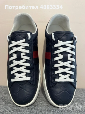 GUCCI GG NAVY ACE Sneakers., снимка 2 - Кецове - 55280036