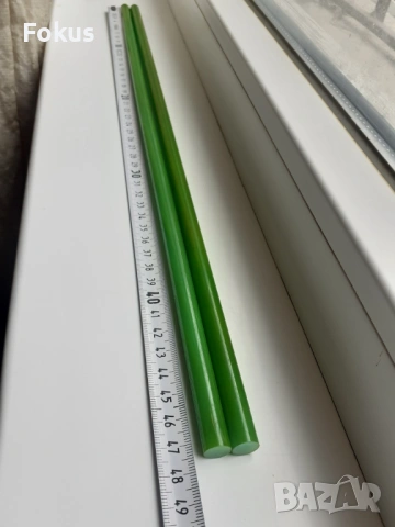 Пръчки каталин бакелит зелени с дамари броеница, снимка 5 - Антикварни и старинни предмети - 53950867