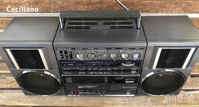 Радиокасетофон HITACHI TRK-9100W -(Japan), снимка 7 - Радиокасетофони, транзистори - 54527353