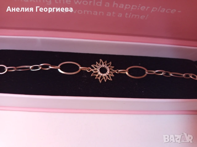 Сребърна гривничка, снимка 2 - Гривни - 55027063