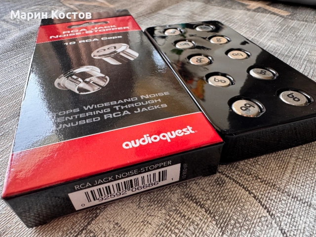 AudioQuest RCA Noise-Stopper Caps (Set of 10), снимка 2 - Други - 54351054