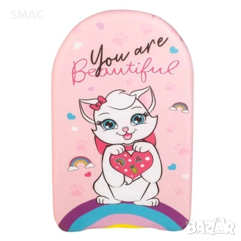 Плувна дъска розова с котенце 40x26 см за момичета_1250004