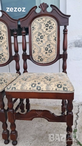 Столове 6 бр.орехов масив, снимка 5 - Столове - 54063143