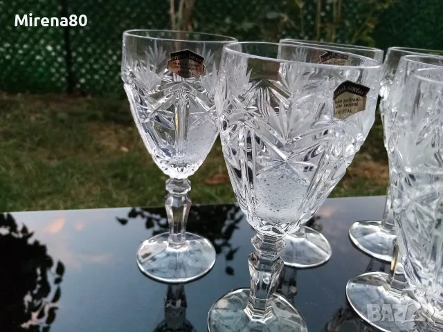 Кристален сервиз за вино НОВ - Югославия ! , снимка 3 - Сервизи - 55546931
