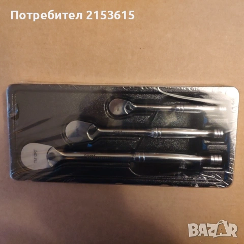 TOOLMARQUE 1/4 3/8 1/2 3 броя 90зъба тресчотки комплект, снимка 3 - Други инструменти - 54834707