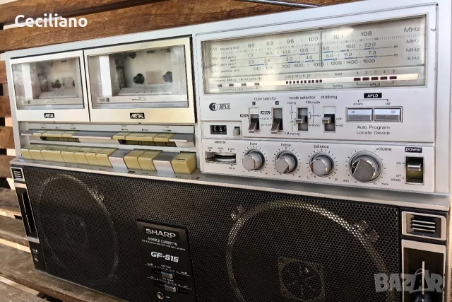 Радиокасетофон Sharp GF-515Z (1979г.), снимка 2 - Радиокасетофони, транзистори - 55303880
