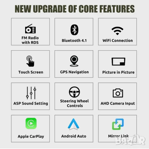 KIA Sportage 2010-2016 9” 2-DIN мултимедия с Android 15, 4GB/64GB , снимка 7 - Аксесоари и консумативи - 55546858