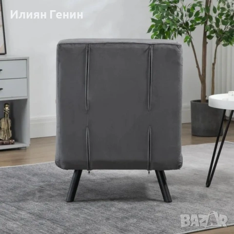 HOMCOM Фотьойл с регулируема облегалка, снимка 5 - Дивани и мека мебел - 54260883