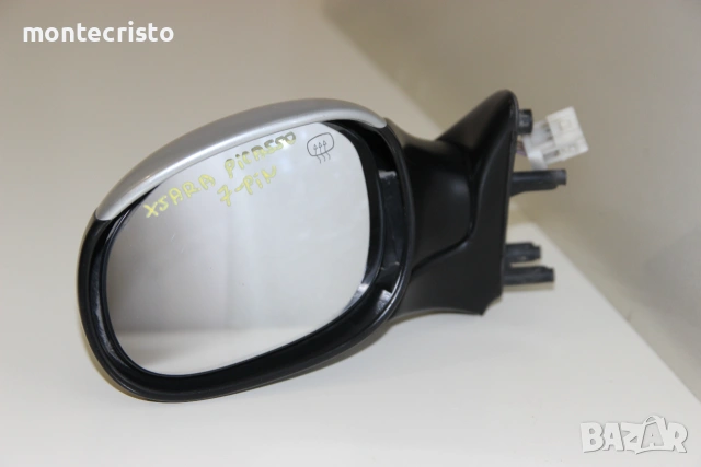 Електрическо ляво огледало Citroen Xsara Picasso (1999-2004г.) 7 пина Сиво Сив, снимка 2 - Части - 55274259