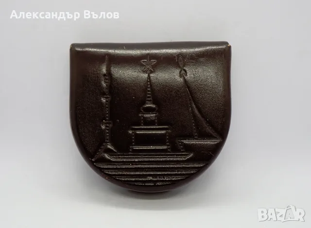 Стар Кожен Калъф За Монети Монументи Москва, снимка 2 - Колекции - 55301348