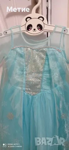 Детска рокля на Елза H&M, снимка 4 - Детски рокли и поли - 55483640
