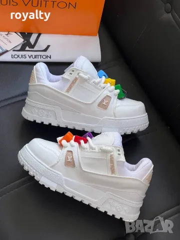 Louis Vuitton Нови Бели Дамски Маратонки с Кутия Луи Витон , снимка 3 - Маратонки - 55622081