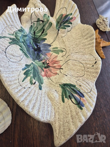 Плата за стриди и фруктиера , снимка 10 - Чинии - 53955340