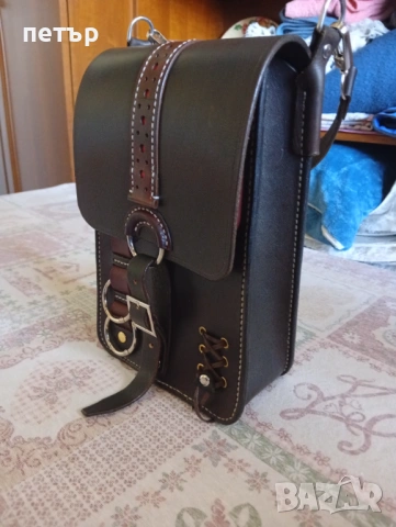 Мъжка чанта от естествена кожа, снимка 3 - Чанти - 54322369
