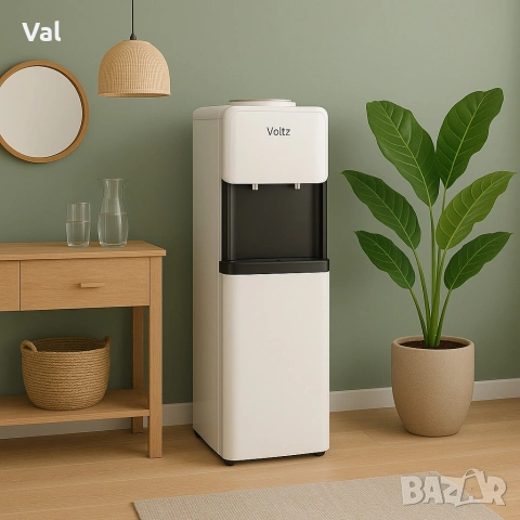 Диспенсър за вода Voltz , 85-420W\10°-90°С, с компресорно охлаждане, Бял, снимка 3 - Други - 54745367