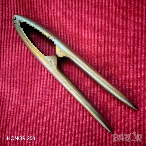 Стара месингова орехотрошачка. , снимка 4 - Антикварни и старинни предмети - 54239307