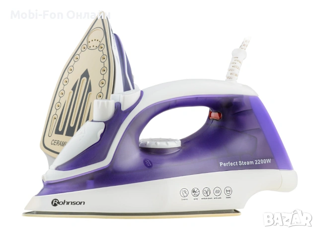 Парна ютия Rohnson R-331, 2200W, керамично покритие