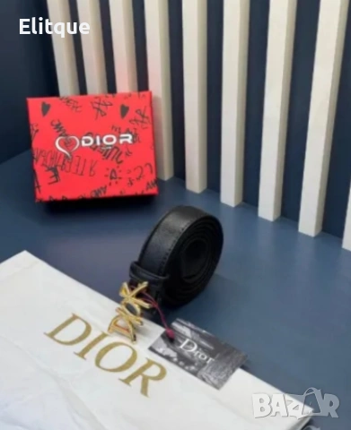 Колани Christian Dior от естествена кожа в кутия на марката , снимка 12 - Колани - 54388687