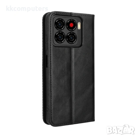 ZTE Blade A56 калъф – портфейл с ретро текстура, подставка, слотове за карти, протектор, 4 цвята, снимка 9 - Калъфи, кейсове - 54639603