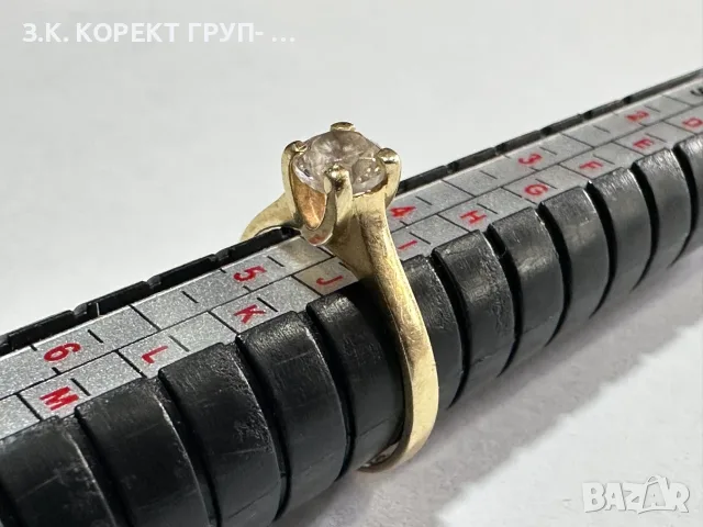 Златен дамски пръстен 14K – 1,94гр - Размер 48, снимка 5 - Пръстени - 55310995