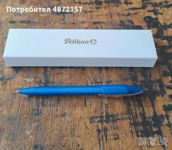 химикалка Pelikan Пеликан с метален клип рядък модел Германия, снимка 3 - Ученически пособия, канцеларски материали - 55576943