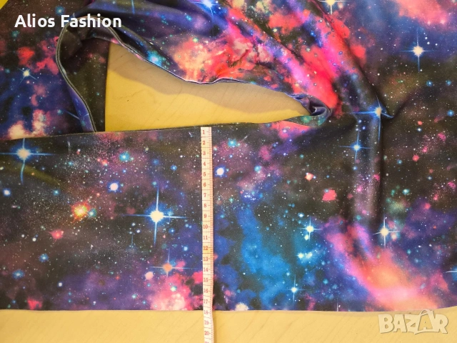 Еластичен клин с космически десен / Галактика (Galaxy print), снимка 4 - Клинове - 55044586
