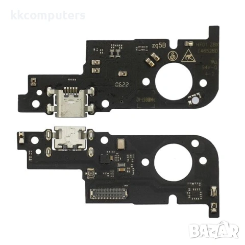 Конектор зареждане за ZTE Blade A52 на платка с микрофон и компоненти