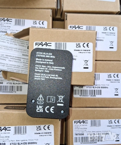 FAAC дистанционни- Made in Ireland, XTO2 SLH-DS, 2-канала, 868 MHz за гаражни врати и бариери., снимка 9 - Други - 54582802
