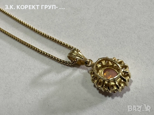 Златно колие 14K, 4,85гр, снимка 5 - Колиета, медальони, синджири - 54156541