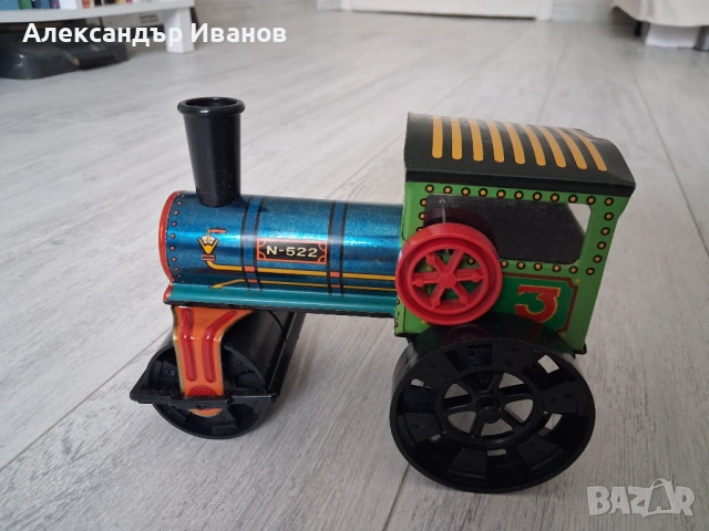 Ламаринена играчка влак,локомотив, снимка 2 - Колекции - 54591512