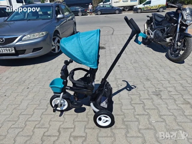 BYOX Детска триколка Flexy LUX син, снимка 8 - Детски велосипеди, триколки и коли - 55440219