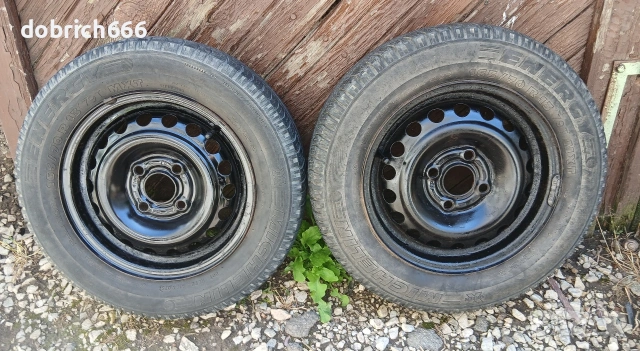 Джанти 13 цола 4х100 56.6мм Opel с гуми 165/70/13 Michelin