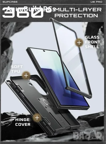 Supercase калъф за Samsung Galaxy Z Fold 7 със стойка и протектор, нов, снимка 6 - Калъфи, кейсове - 55530331