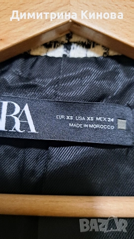 Двуредно сако Zara букле, снимка 5 - Сака - 54552515