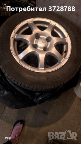 4 броя джанти с гуми, снимка 2 - Гуми и джанти - 53952380