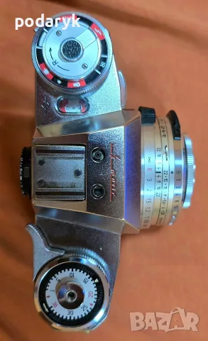 Zeiss Ikon Contaflex Super + Carl Zeiss Tessar 50mm f/2.8 | Винтидж немски фотоапарат, снимка 4 - Фотоапарати - 55511783