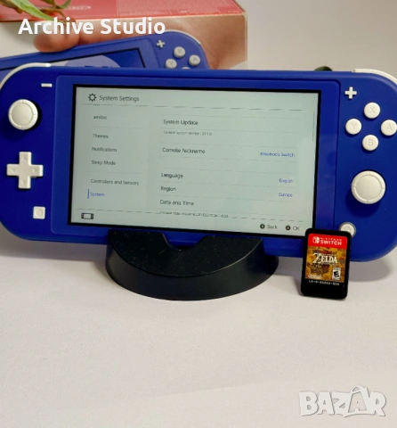 Nintendo Switch Lite Blue (Син) + Zelda: Breath of the Wild | ПЪЛЕН КОМПЛЕКТ!, снимка 3 - Nintendo конзоли - 54618991