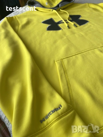 Мъжки суичър Under Armour Storm1 Hoodie XL (Лимитиран / Discontinued модел) ярко жълт Xlarge, снимка 16 - Суичъри - 54011628