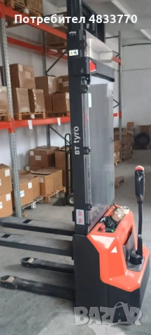 Стакер Toyota SHE100 BT Tyro, снимка 4 - Индустриална техника - 54622450