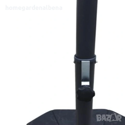Градински чадър Boxer BX-3295 – Черен, водоотблъскващ, стабилен и устойчив, снимка 5 - Градински мебели, декорация  - 54710528