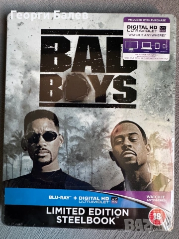 Bad Boys Steelbook Blu-ray чисто нов(запечатан) с български субтитри.