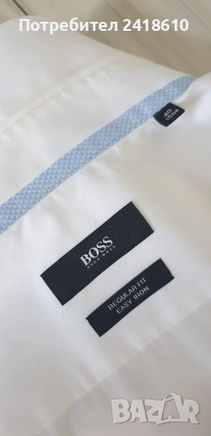 Hugo Boss Cotton Regular Fit Cotton Mens Size 40 / 15 /3/4 НОВО! ОРИГИНАЛ! Мъжка Риза!, снимка 8 - Ризи - 54873998