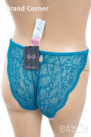 Hunkemöller дантелено дамско долнище 2XL в тюркоазено син цвят, снимка 4 - Бельо - 54533026