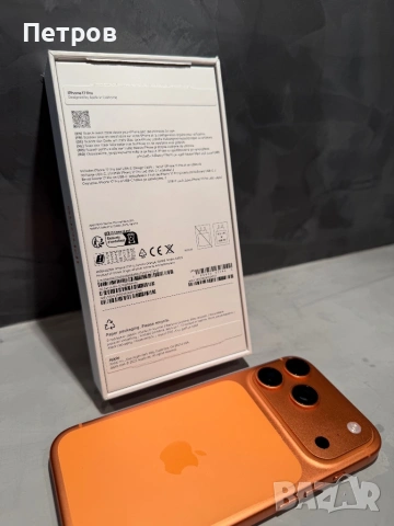 КАТО НОВ Iphone 17 Pro Orange 256 GB, 100% battery, снимка 11 - Apple iPhone - 54381853