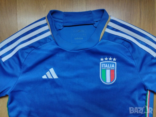 Italy / Adidas - детска футболна тениска на Италия , снимка 2 - Детски тениски и потници - 55124021