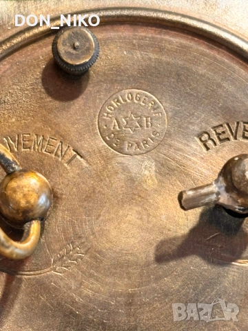 Настолен Бронзов часовник 19 век, снимка 5 - Антикварни и старинни предмети - 54166572